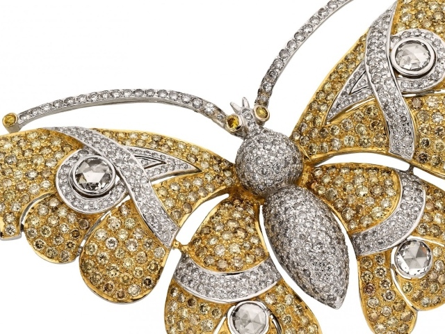 Бабочка из  страз