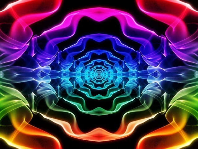 Красочная неоновая перспектива