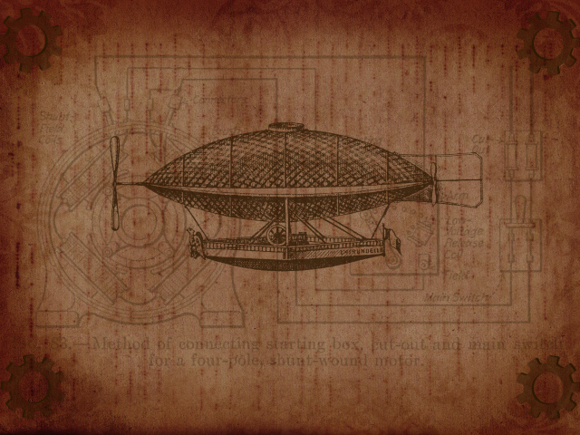 Рисунок Да Винчи стимпанк