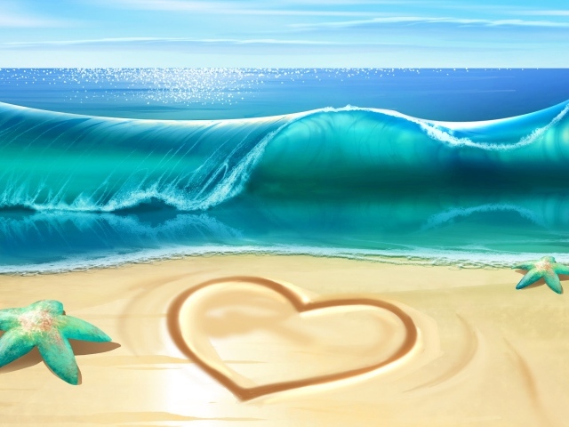 Сердце на песке