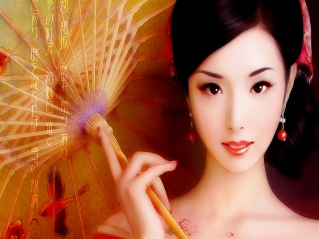 Портрет Японской девушки