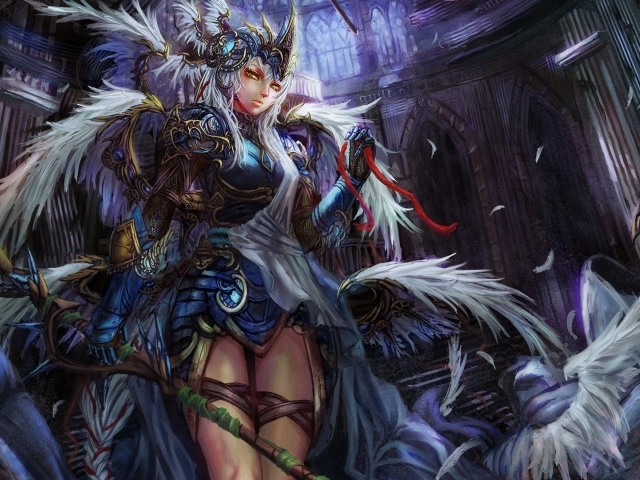 Девушка в перьях