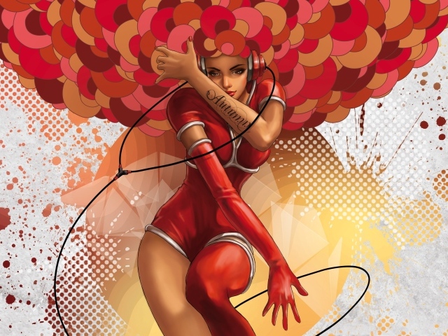 Девушка с наушниками