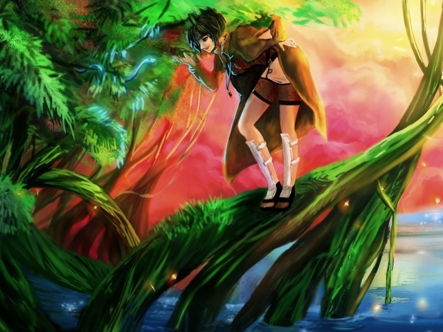 Девочка на дереве