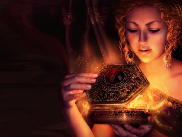 Девушка с волшебной шкатулкой