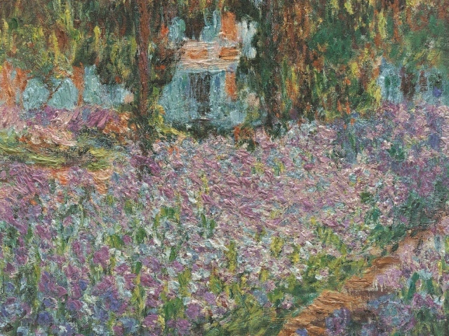 Картина Клода Моне - Цветочный пейзаж