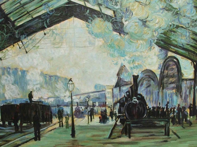 Картина Клода Моне - Вокзал