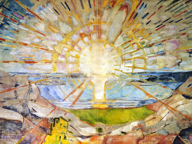 Картина Эдварда Мунка - Восход