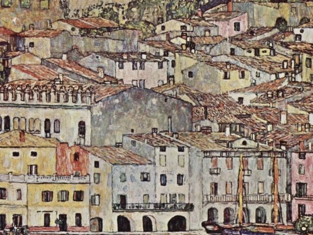 Картина Густава Климта - Город