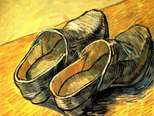 Картина Винсента Ван Гога - Пара кожаных сабо