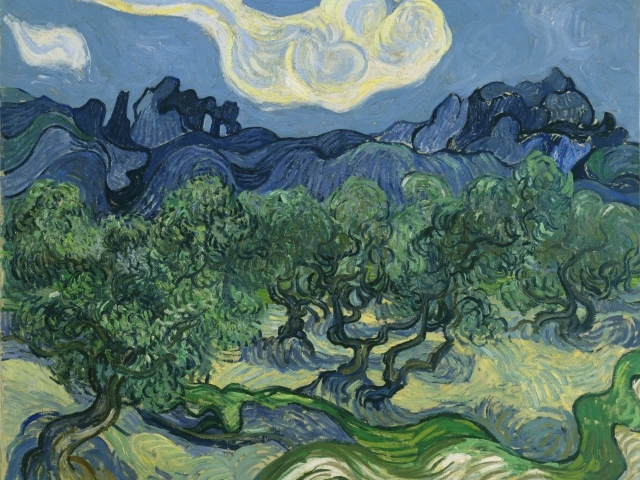 Картина Винсента Ван Гога - Оливковые деревья