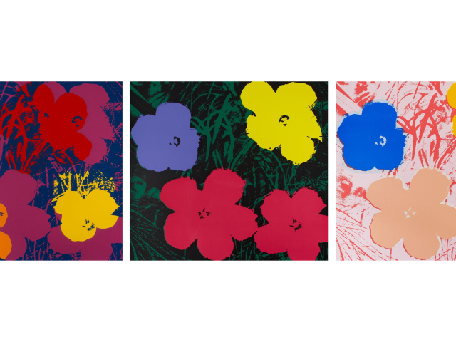 Картина Энди Уорхола Цветы