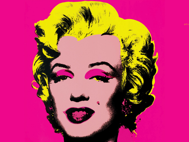 Картина Энди Уорхола блондинка женщина