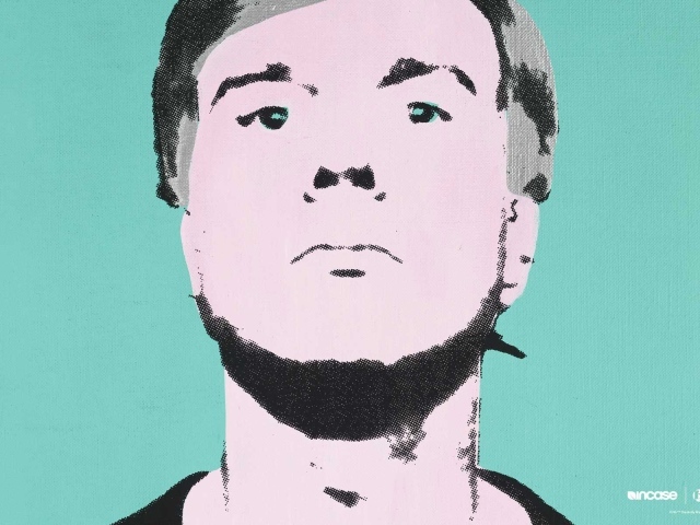 Картина Энди Уорхола молодого человека