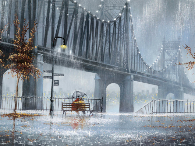 Картина Джеф Роуланд дождь