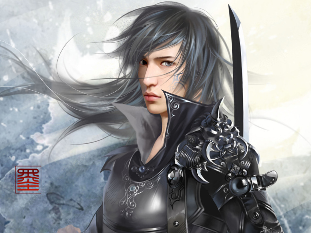 Воин в доспехах