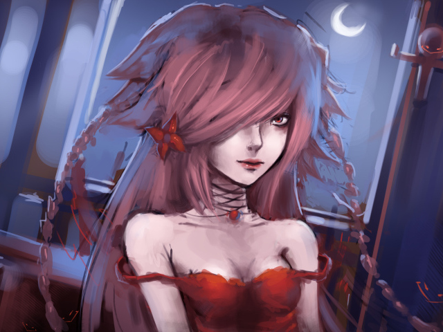 Аниме девушка вампир