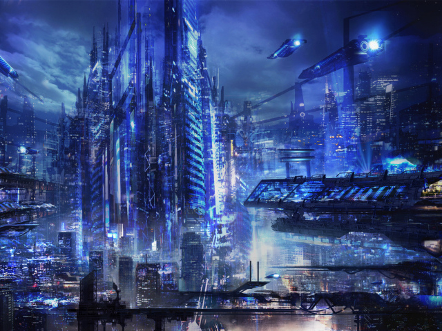 Синий мегаполис будущего