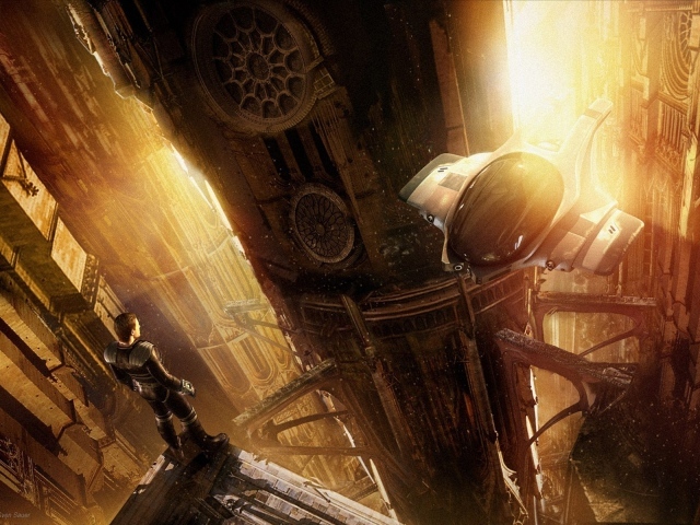 Герой в фантастическом городе