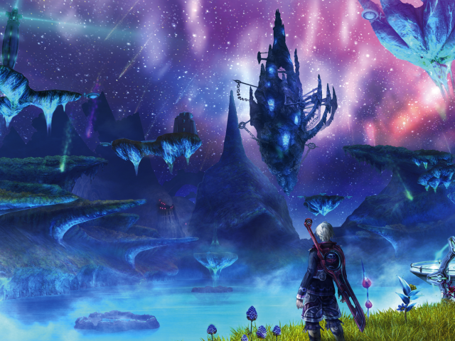 Пейзаж с летающими островами