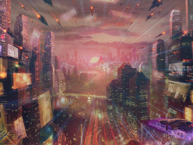 Ракеты летят в город