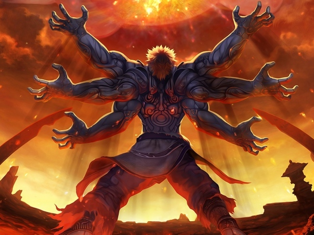 Шестирукий монстр