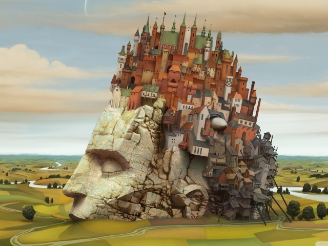 Город на каменной голове