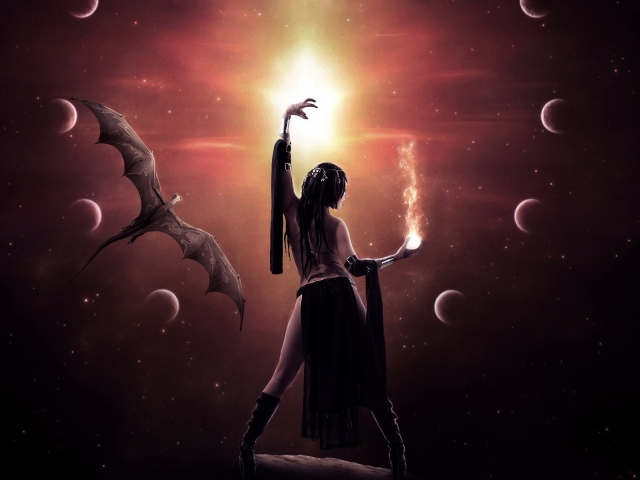 Дракон и девушка