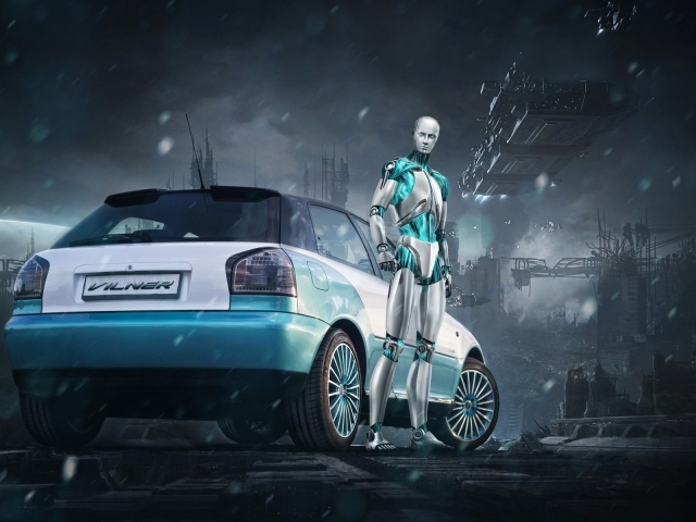 Робот у автомобиля