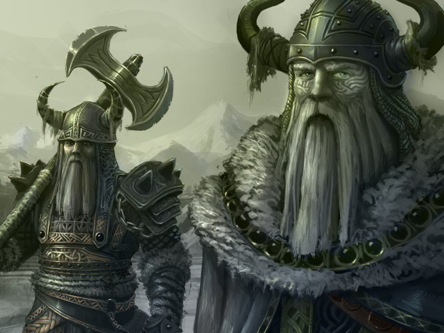 Два суровых викинга