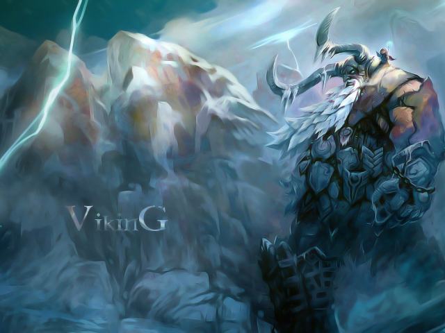 Викинг в горах