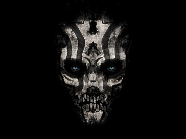 Череп с полосками