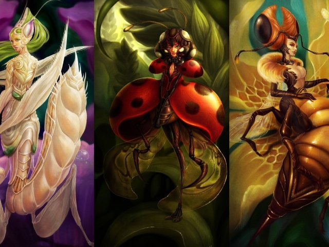 Насекомые девушки