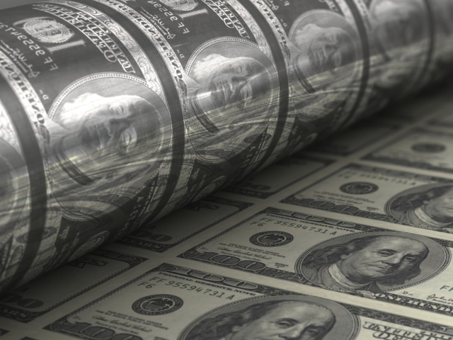 Печатное клише для долларов