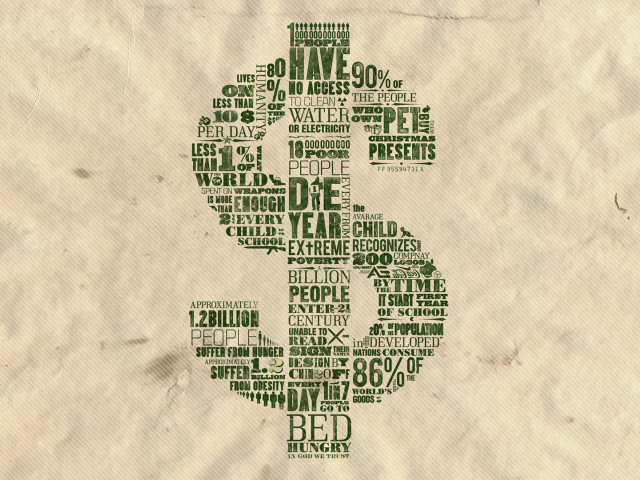 Стильный знак доллара