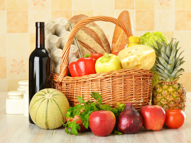 Корзина с продуктами