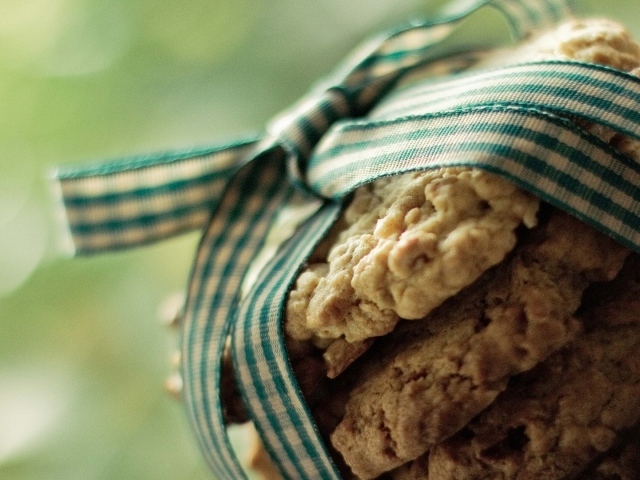 Домашнее печенье с бантиком