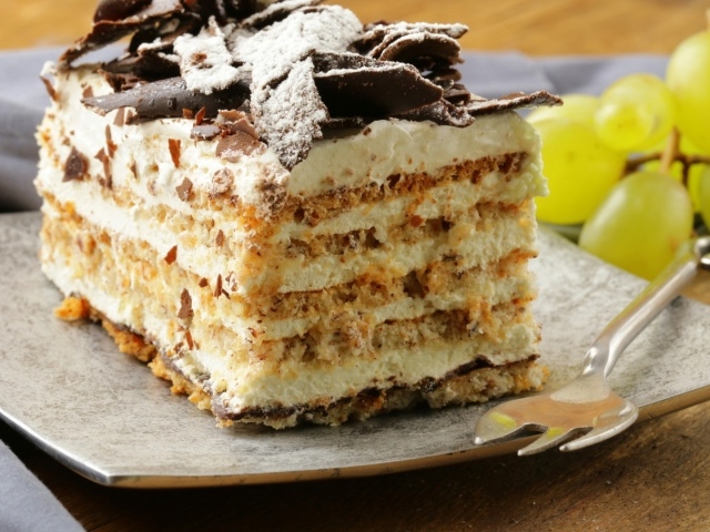 Аппетитный кусок торта