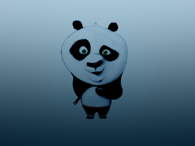 Кунг-фу панда с палочками