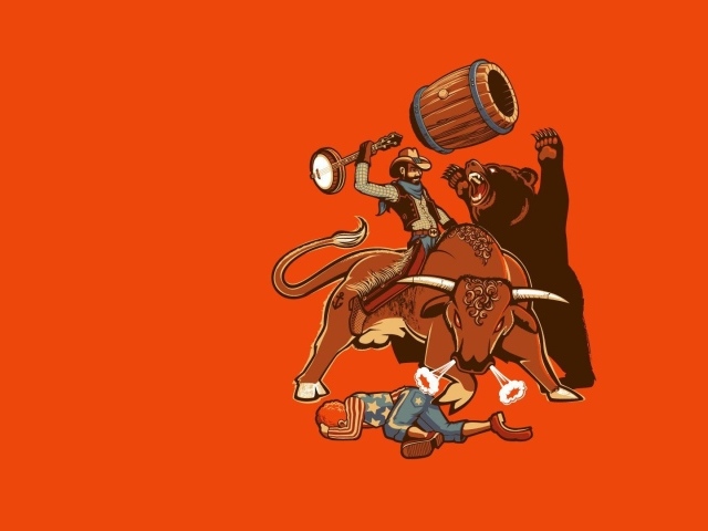 Родео с медведем