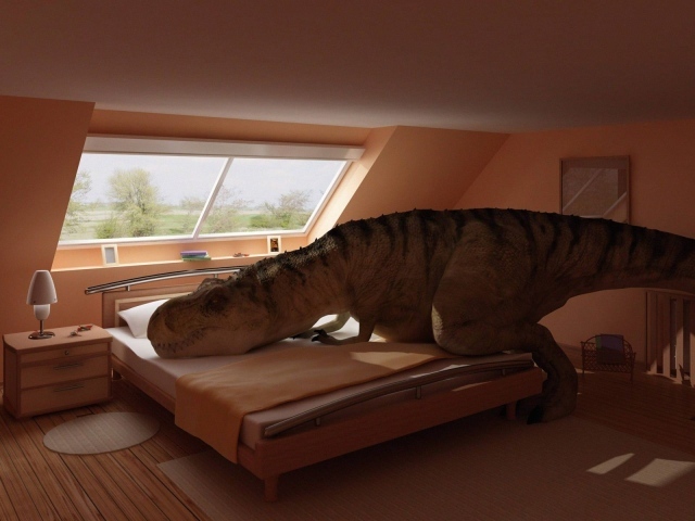Тиранозавр в спальне