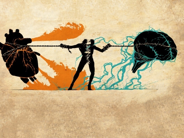 Мозги и сердце разрывают человека