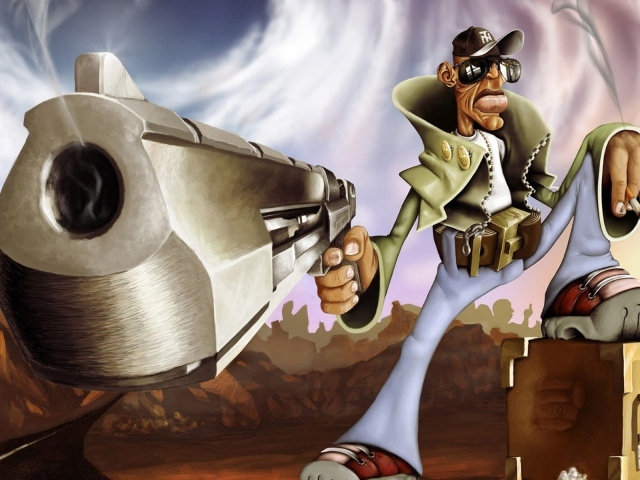 Гангстер с пистолетом