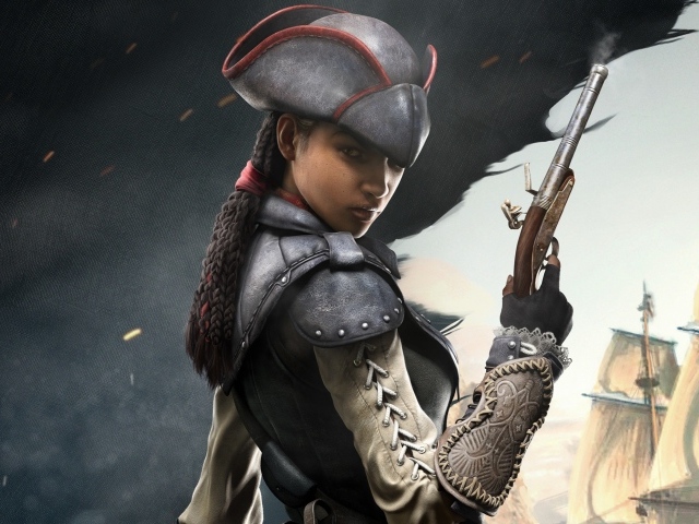 Эвелин из игры Assassins Creed 4