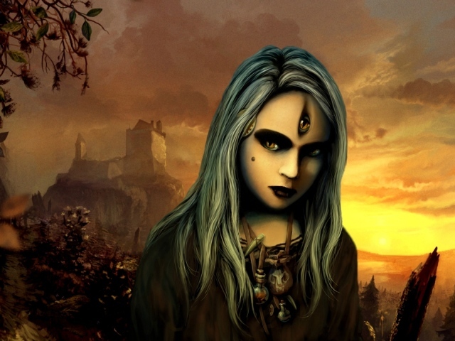 Девушка из игры Ведьмак