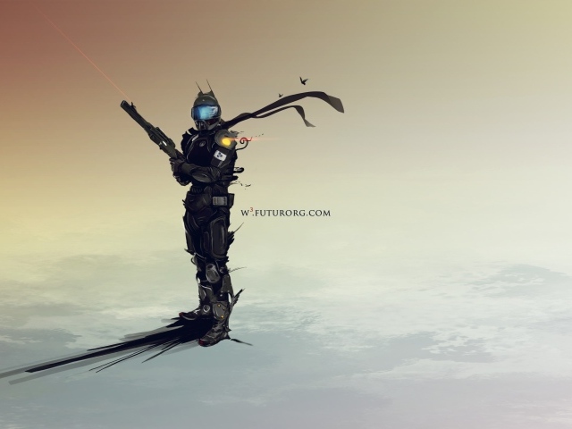 Солдат из видео игры