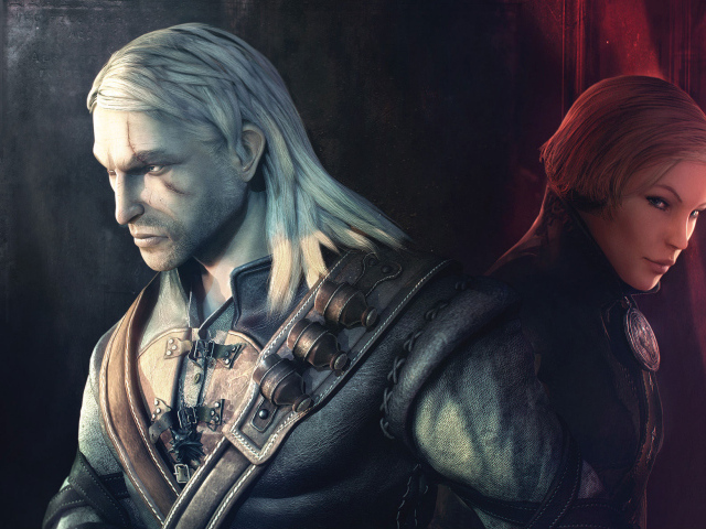 Два героя игры Ведьмак