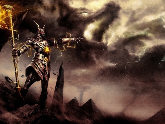 Воин с волшебным жезлом