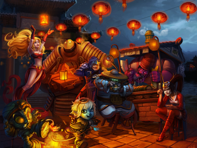 Акали , Жанна и Тристан в игре