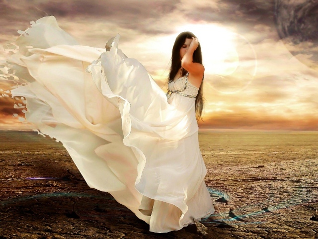 Фантастическое платье у девушки